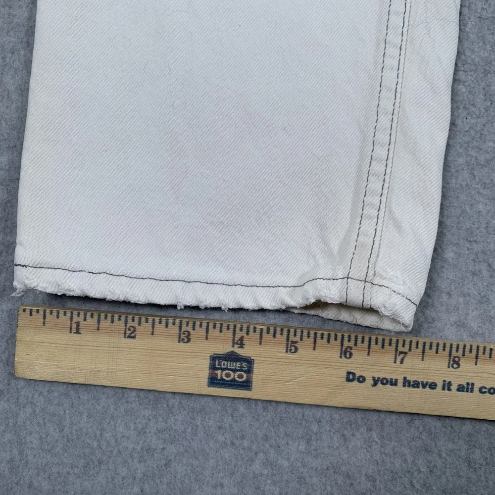 Vintage Levi's 506 Jeans Mens 34x32 White Made in USA Straight Leg